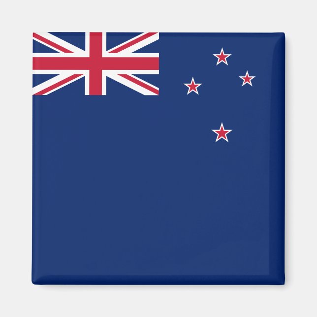 Nya Zeeland Flagga (NZ) Magnet (Framsidan)