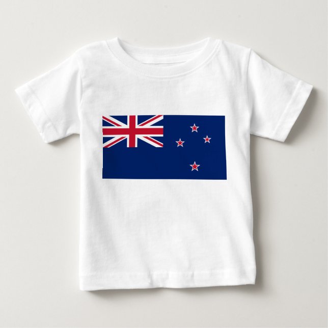 Nya Zeeland Flagga (NZ) T Shirt (Framsida)