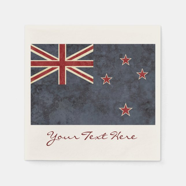 Nya Zeeland Flagga Party Napkins Pappersservett (Framsidan)