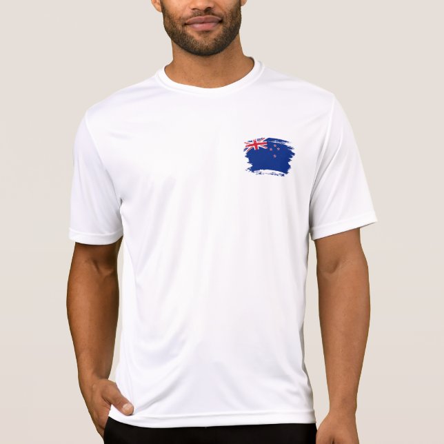 Nya Zeeland flagga T Shirt (Framsida)