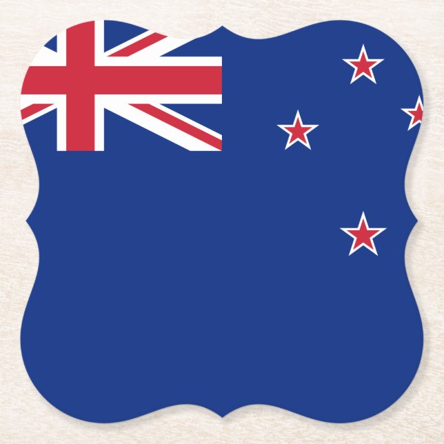 Nya Zeeland Flagga Underlägg Papper (Framsida)