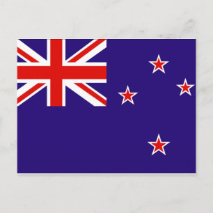 Nya Zeeland Flagga Vykort
