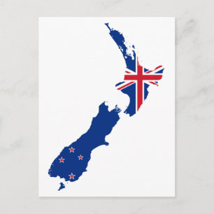 Nya Zeeland Flagga Vykort