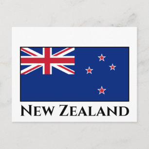 Nya Zeeland Flagga Vykort