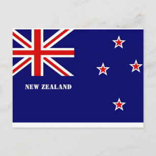 Nya Zeeland Flagga Vykort