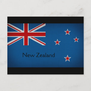 Nya Zeeland Flagga Vykort