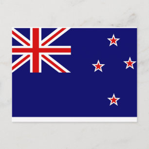 Nya Zeeland Flagga Vykort