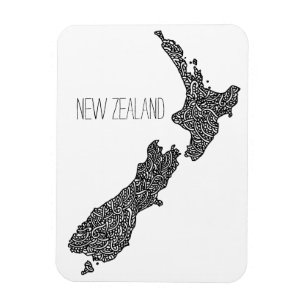 Nya Zeeland Flexible Photo Magnet