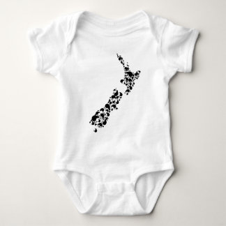 NYA ZEELAND - fullt kiwis - svart T-shirt