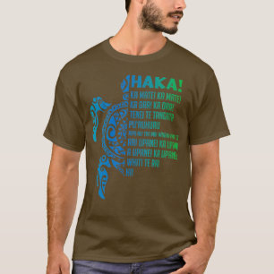 Nya Zeeland Haka Ka Mate Sång urtle Rugby Maori T Shirt