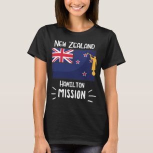 Nya Zeeland Hamilton Mormon LDS Uppdrag missionär T Shirt