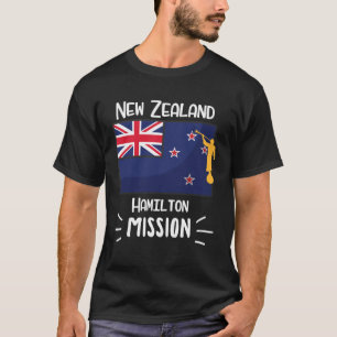 Nya Zeeland Hamilton Mormon LDS Uppdrag missionär T Shirt