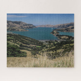 Nya Zeeland Jigszawa Puzzle - Akaroa gammal vulcan Pussel