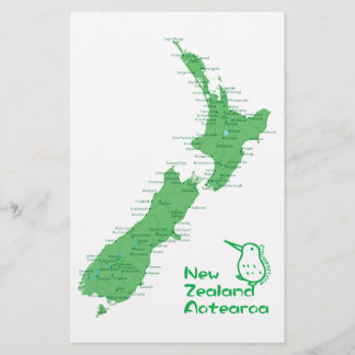 Nya Zeeland Karta
