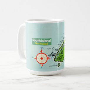 Nya Zeeland Karta Mugg