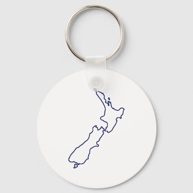 Nya Zeeland Karta Nyckelring (Framsida)