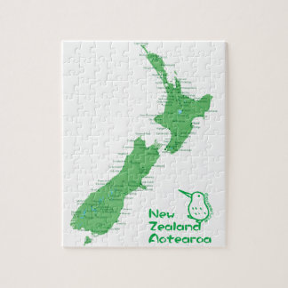 Nya Zeeland Karta Pussel