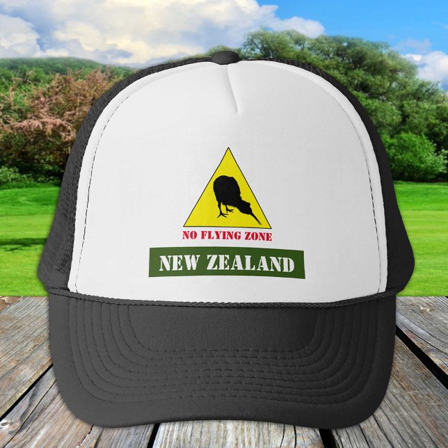 Nya Zeeland, Kiwi Bird & No Flying Zonare/Aotearoa Keps (Skapare uppladdad)
