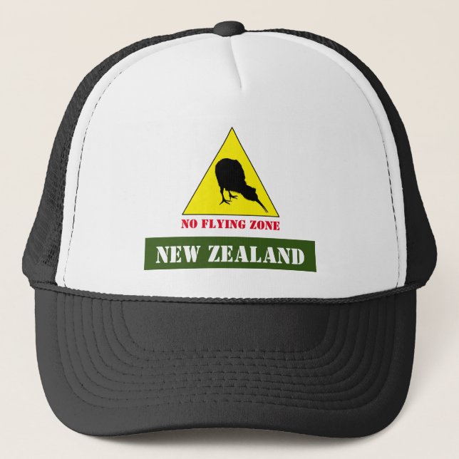 Nya Zeeland, Kiwi Bird & No Flying Zonare/Aotearoa Keps (Framsida)