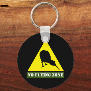 Nya Zeeland, Kiwi Bird & No Flying Zonare/Aotearoa Nyckelring