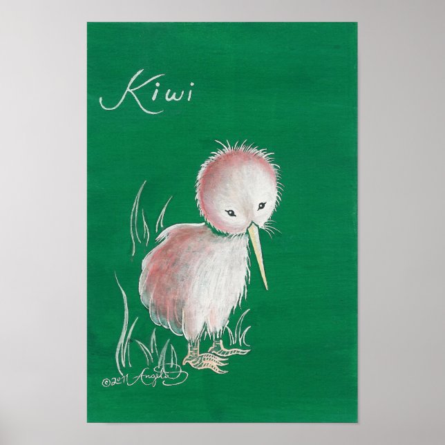 Nya Zeeland Kiwi Bird Poster (Framsidan)