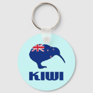 Nya Zeeland Kiwi Keychain Flagga Nyckelring
