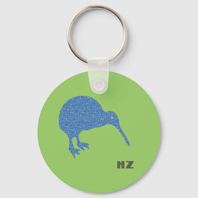 Nya Zeeland Kiwi Keychain Nyckelring (Framsida)