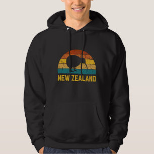 Nya Zeeland Kiwi Retro Hoodie