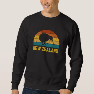 Nya Zeeland Kiwi Retro Lång Ärmad Tröja