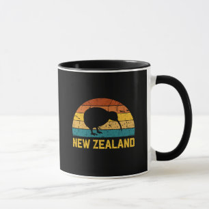 Nya Zeeland Kiwi Retro Mugg
