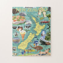 Nya Zeeland Kiwiana Pussel