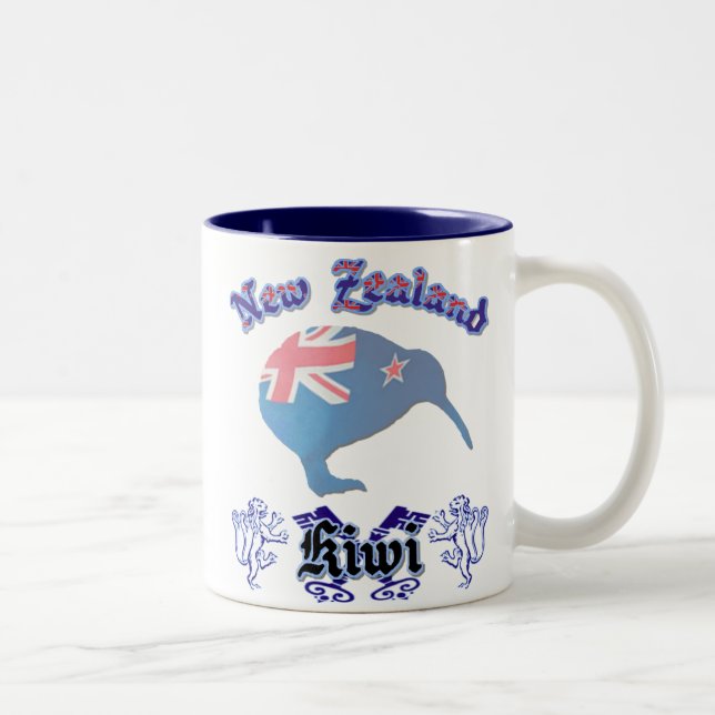 Nya Zeeland Klassisk Kiwi Kaffe Mugg (Höger)