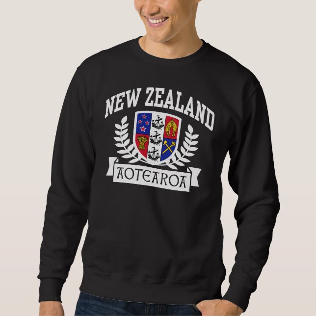 Nya Zeeland Lång Ärmad Tröja (Framsida)