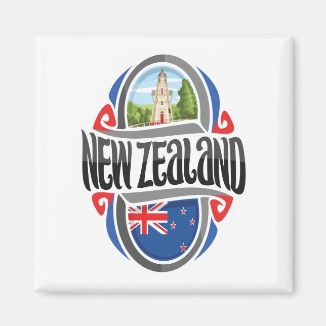Nya Zeeland Magnet (Framsidan)