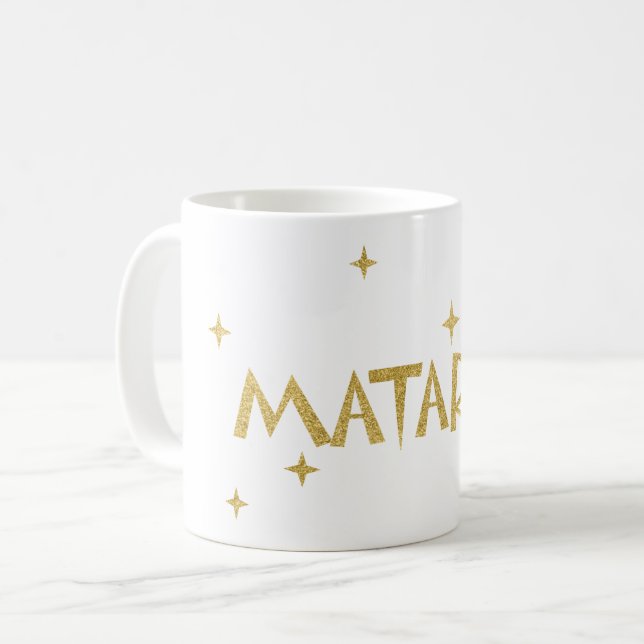 Nya Zeeland Maori - Matariki Stars 2 Kaffemugg (Framsida vänster)