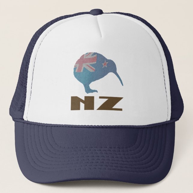 Nya Zeeland Modern Kiwi Lastbilschaufförshatt Truckerkeps (Framsida)