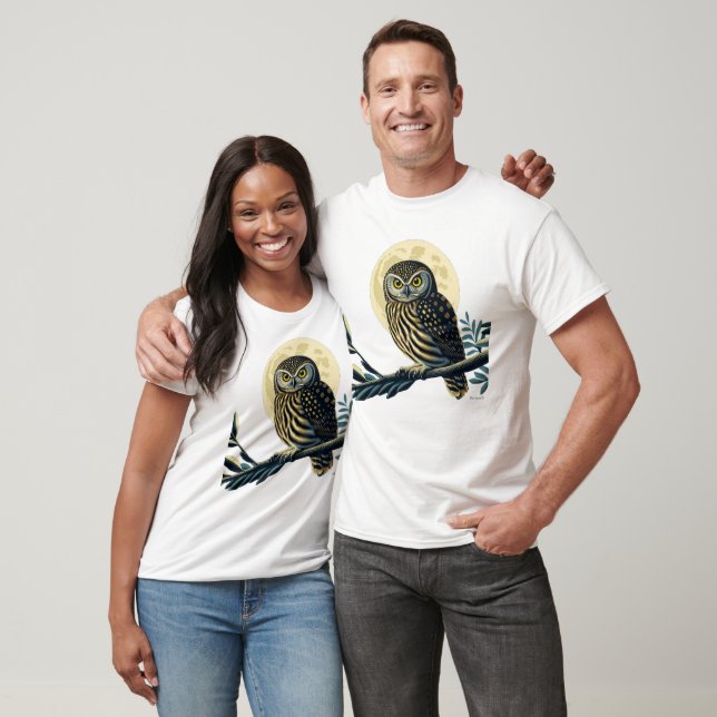 Nya Zeeland Morepork T-shirt (Unisex)