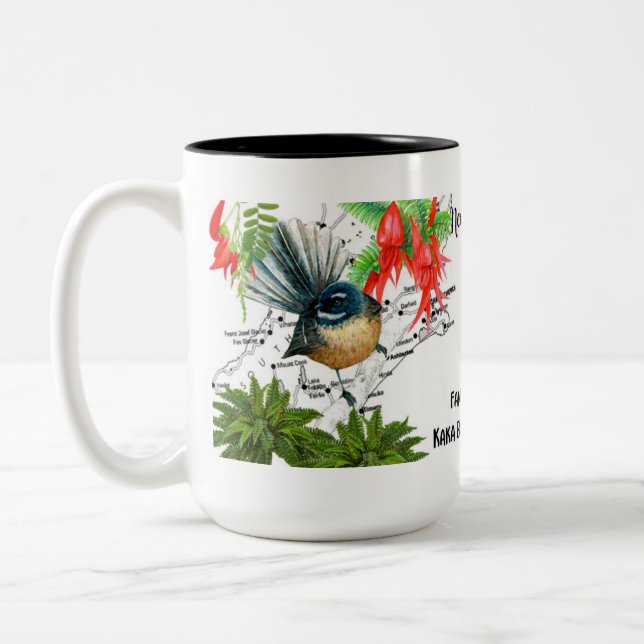 Nya Zeeland Native Bird Coffee Mugg (Vänster)