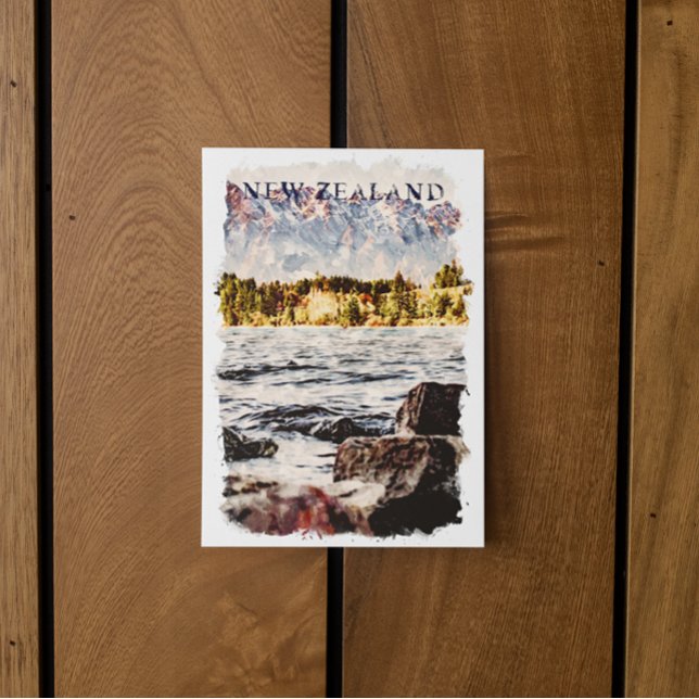 Nya Zeeland Natur Vilda Djur Resa Vykort (new zealand nature postcard)