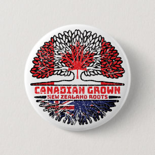 Nya Zeeland Nya Zeeland Canadian Canada Träd Roots Knapp