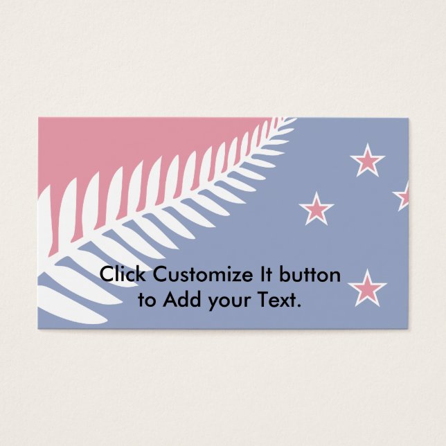 Nya Zeeland, Nya Zeeland Visitkort (Framsidan)