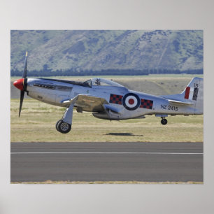 Nya Zeeland, Otago, Wanaka, Warbirds Over 4 Poster