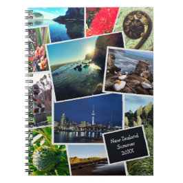 Nya Zeeland Photo Collage Travel Journal Anteckningsbok