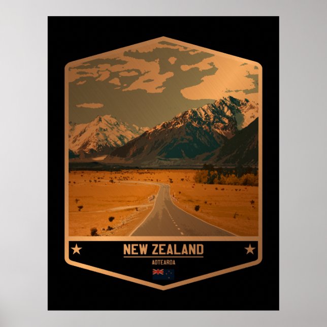 Nya Zeeland Poster (Framsidan)