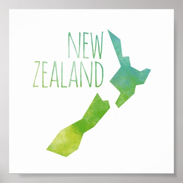 Nya Zeeland Poster (Framsidan)