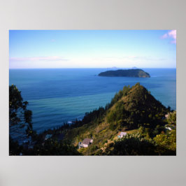 Nya Zeeland Poster Top of Mt Paku Tairua