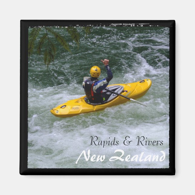 Nya Zeeland, Rapids & Rivers Adrenaline (Magnet) Magnet (Framsidan)