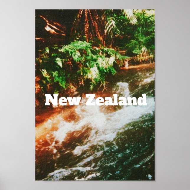 Nya Zeeland Researbetryck  Poster (Framsidan)