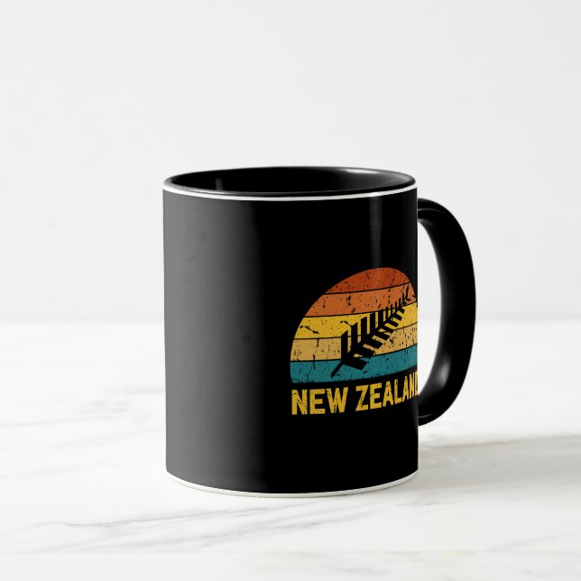 Nya Zeeland Retro Mugg (Framsida höger)