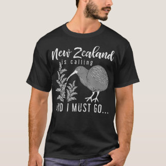Nya Zeeland ringer och jag måste åka till Nya Zeel T Shirt